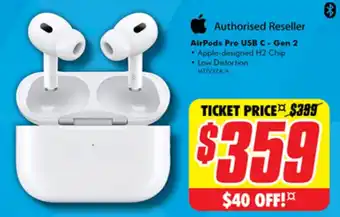 The Good Guys AirPods Pro USB C - Gen 2 offer