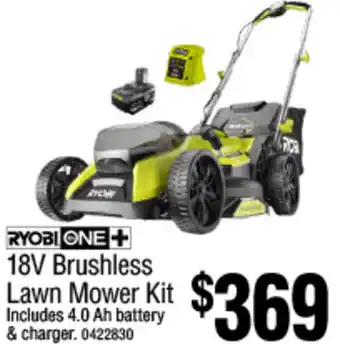 Bunnings 18V Brushless Lawn Mower Kit offer