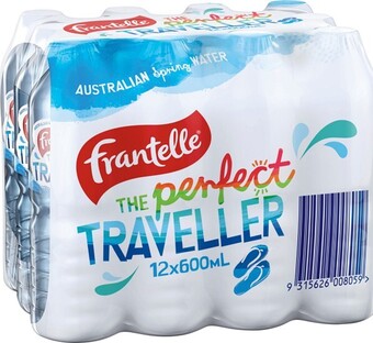 IGA Frantelle Spring Water 12x600mL offer