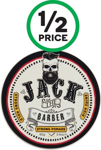 Woolworths Jack The Barber Strong Pomade 95g offer