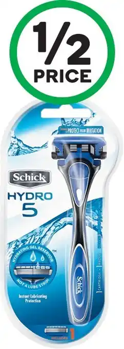 Woolworths Schick Hydro 5 Razor Pk 1 offer
