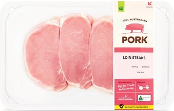 Woolworths Australian Pork Loin Steaks 500g offer