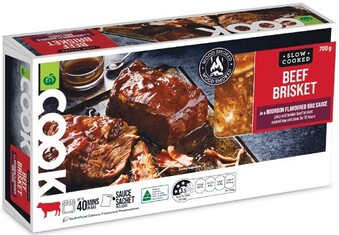 Woolworths Woolworths COOK Slow Cooked Beef Brisket 700g offer