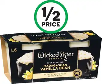 Woolworths Wicked Sister Desserts 2 x 150-170g u2013 From the Fridge offer