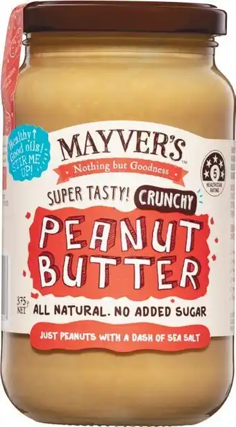 Woolworths Mayveru2019s Peanut Butter 375g offer