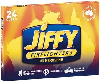 Woolworths Jiffy Firelighters Economy Pk 24 offer