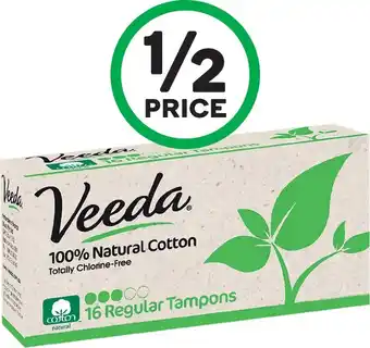Woolworths Veeda Tampons Pk 16 offer