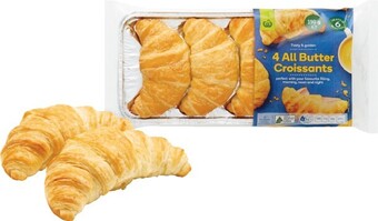 Woolworths Woolworths Plain All Butter Croissants Pk 3 or Pk 4 offer