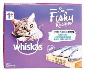 Woolworths Whiskas Oh So Wet Cat Food 12 x 80g offer