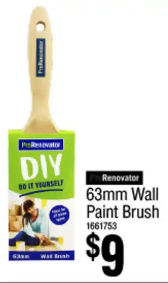 Bunnings ProRenovator 63mm Wall Paint Brush offer