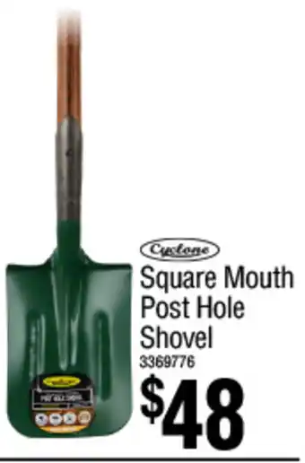 Bunnings Square Mouth Post Hole Shovel offer