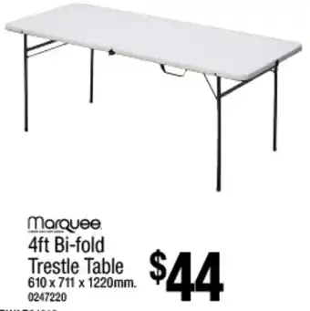 Bunnings 4ft Bi-fold Trestle Table 610 x 711 x 1220mm offer