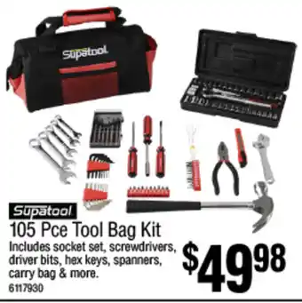 Bunnings 105 Pce Tool Bag Kit offer