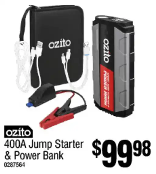400A Jump Starter & Power Bank offer at Bunnings