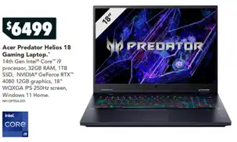 Acer Predator Helios 18 Gaming Laptop