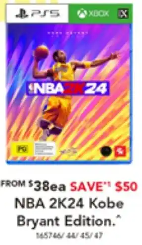 Harvey Norman NBA 2K24 Kobe Bryant Edition offer