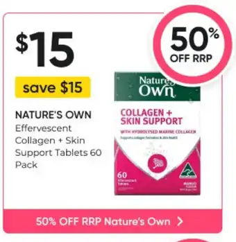 Effervescent Collagen + Skin Support Tablets 60 Pack