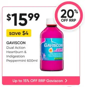 Healthy Life Dual Action Heartburn & Indigestion Peppermint 600ml offer