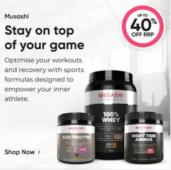 Healthy Life Musashi offer