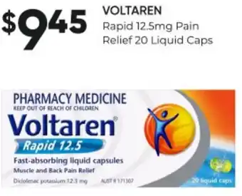 Healthy Life Rapid 12.5mg Pain Relief 20 Liquid Caps offer