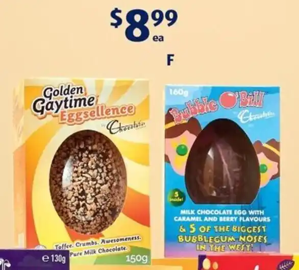 ALDI Gaytime or Bubble O'Bill Eggs 150g/160g offer