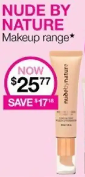 Priceline NUDE BY NATURE Makeup range offer