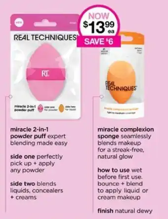 Priceline REAL TECHNIQUES Beauty Tool range offer