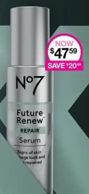 Priceline Future Renew repair serum offer