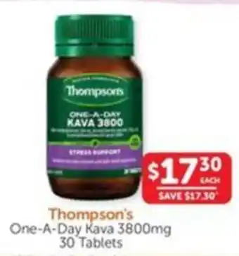 WHOLELIFE catalogue One-A-Day Kava 3800mg 30 Tablets offer