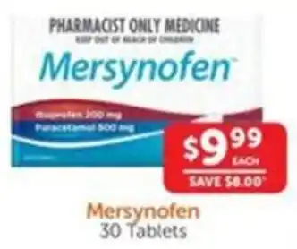 WHOLELIFE catalogue Mersynofen 30 Tablets offer