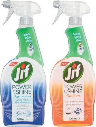 Coles Jif Power & Shine Kitchen or Bathroom Cleaner 700mL offer