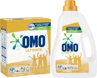 Coles Omo Ultimate Laundry Powder 1.8kg or Liquid 1.8 Litre offer