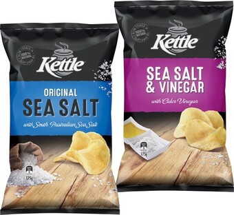 IGA Kettle Potato Chips 150-175g Selected Varieties offer