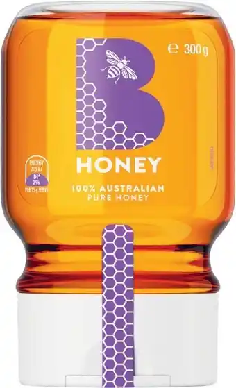 Coles B Honey 100% Australian Pure Honey Squeeze 300g offer