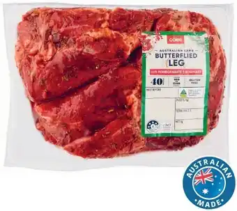 Coles Coles Australian Lamb Butterflied Leg with Pomegranate & Rosemary Marinade offer