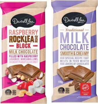 Coles Darrell Lea Block Chocolate 160g-180g offer