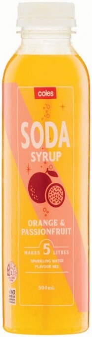 Coles Coles Soda Syrup 500mL offer