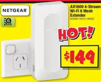 JB Hi-Fi AX1600 4-Stream Wi-Fi 6 Mesh Extender offer