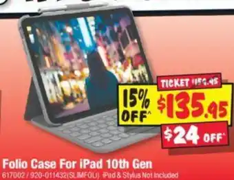 JB Hi-Fi Folio Case For iPad 10th Gen offer