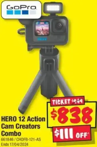 JB Hi-Fi HERO 12 Action Cam Creators Combo offer