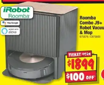 JB Hi-Fi Roomba Combo J9+ Robot Vacuum & Mop offer