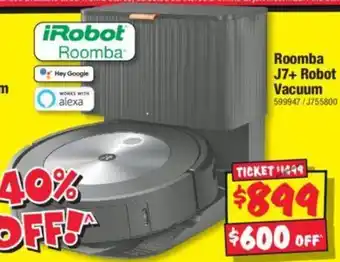 JB Hi-Fi Roomba J7+ Robot Vacuum offer