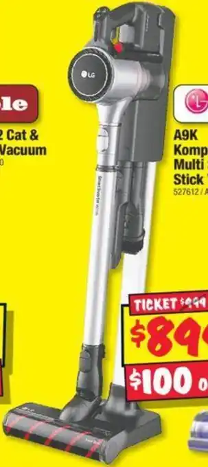 JB Hi-Fi A9K Kompressor Multi Surface Stick Vac offer