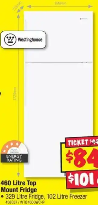 JB Hi-Fi 460 Litre Top Mount Fridge offer