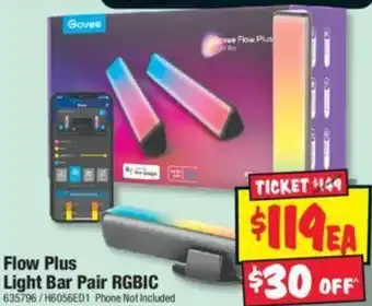 JB Hi-Fi Flow Plus Light Bar Pair RGBIC offer