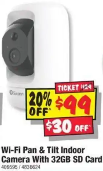 JB Hi-Fi Wi-Fi Pan & Tilt Indoor Camera With 32GB SD Card offer