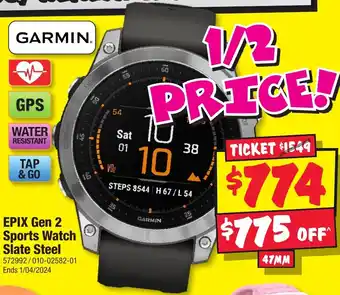 JB Hi-Fi EPIX Gen 2 Sports Watch Slate Steel offer