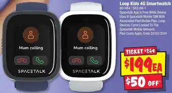 JB Hi-Fi Loop Kids 4G Smartwatch offer