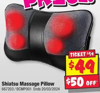 JB Hi-Fi Shiatsu Massage Pillow offer