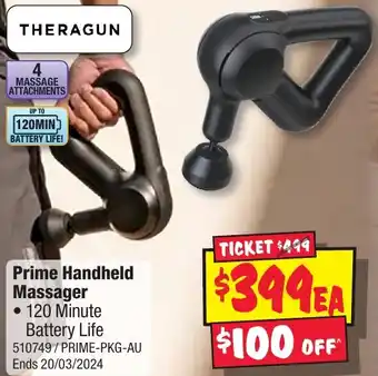 JB Hi-Fi Prime Handheld Massager offer
